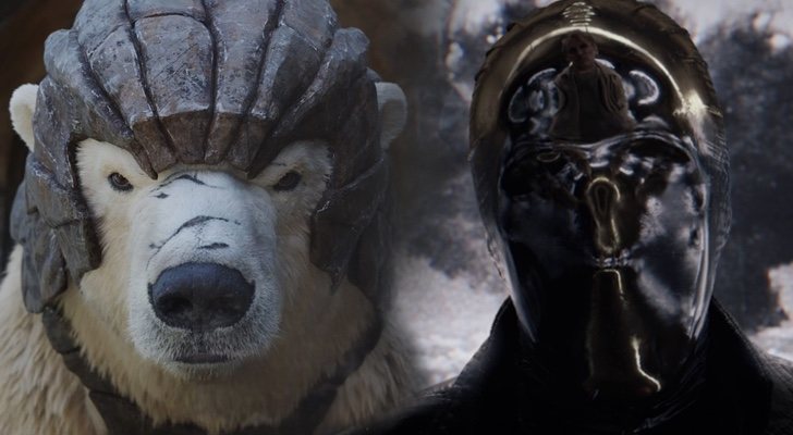 Iorek Byrnison y Looking Glass en 'La materia oscura' y 'Watchmen'