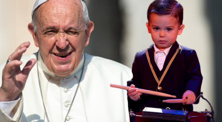 El Papa y Hugo Molina de 'Got Talent España'