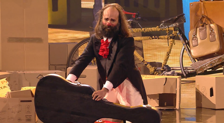 Cucko durante su actuación en 'El gran show de Got Talent'