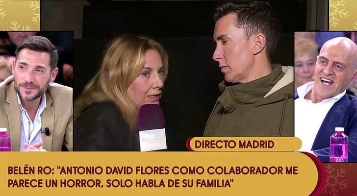 Antonio David Flores, Belén Rodríguez, Omar Suárez y Kiko Matamoros ('Sálvame')