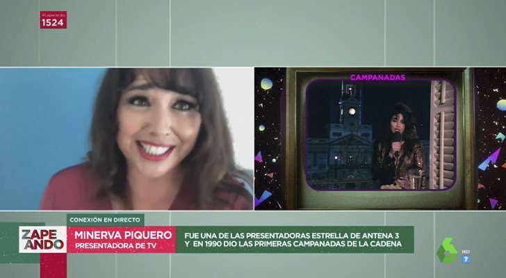 Minerva Piquero, en su conexión en 'Zapeando'
