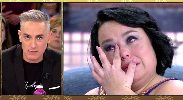 Kiko Hernández, en &#39;Sálvame&#39; y una imagen de Chiqui en &#39;Sábado deluxe&#39;