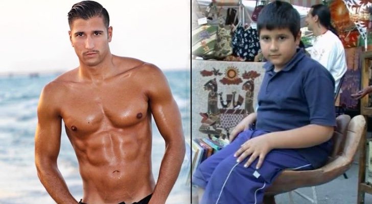Gianmarco en la actualidad y cuando era un niño