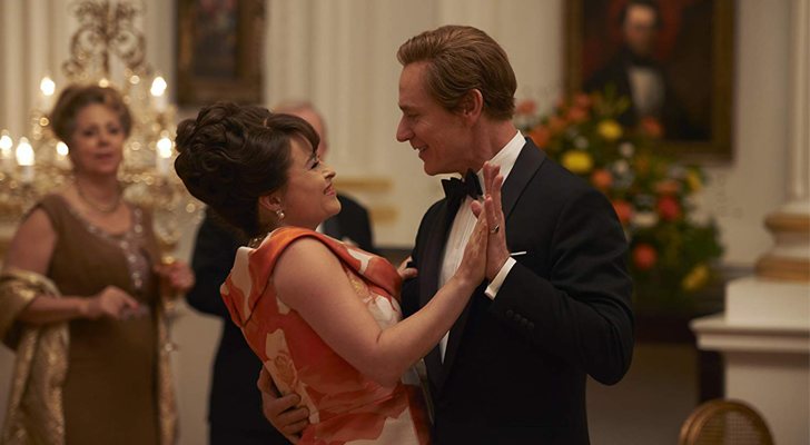 Helena Bonham Carter y Ben Daniels en 'The Crown'
