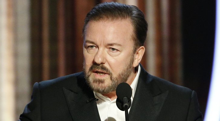 Ricky Gervais, en los Globo de Oro 2020