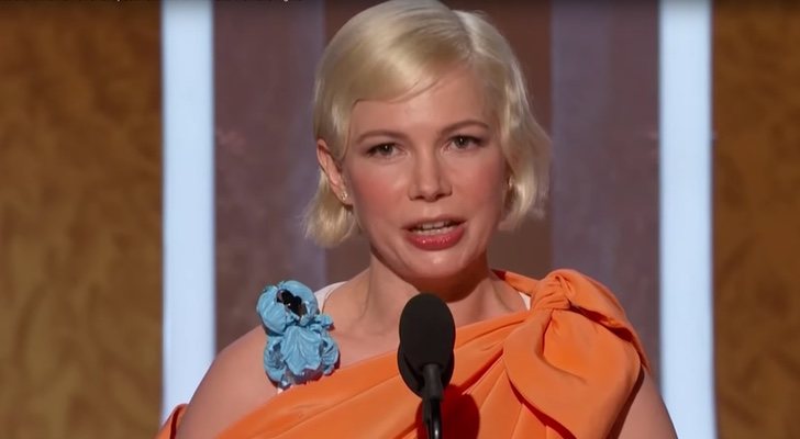Michelle Williams en su discurso tras ganar el Globo de Oro