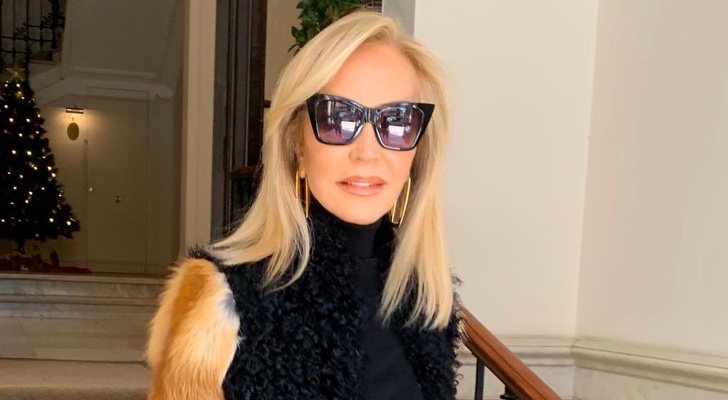 Carmen Lomana, con su abrigo de piel