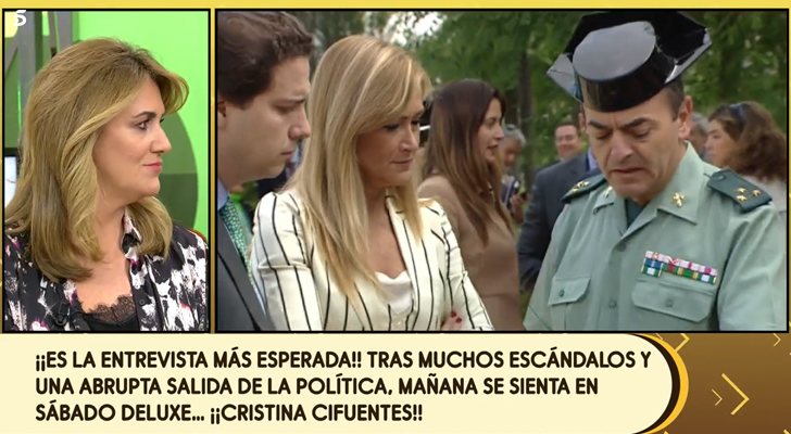Carlota Corredera habla de la entrevista a Cristian Cifuentes en 'Sálvame'