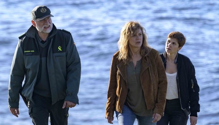 Nancho Novo, Emma Suárez e Isabel Naveira, protagonistas de 'Néboa'