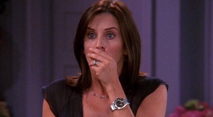 Courteney Cox, como Monica en 'Friends'