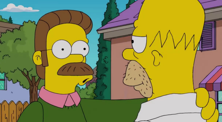 Una reconciliación entre vecinos en 'Los Simpson'