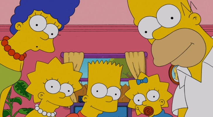 Los Simpson miran al espectador