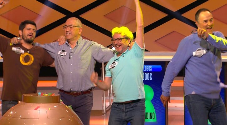 Los Lobos celebrando su bote en '¡Boom!'