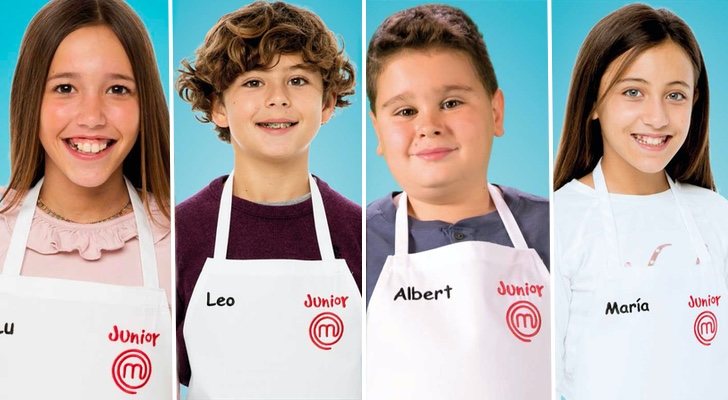 Lu, Leo, Albert y María, finalistas de 'MasterCher Junior 7'