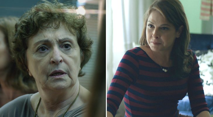 Hilda y Carolina, abuela y madre de Arlete en 'Verdades secretas'