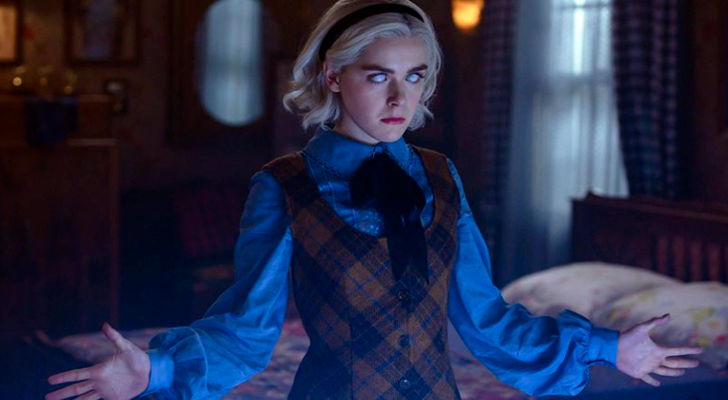 Sabrina con los poderes de Heraldo del Infierno en 'Las escalofriantes aventuras de Sabrina'