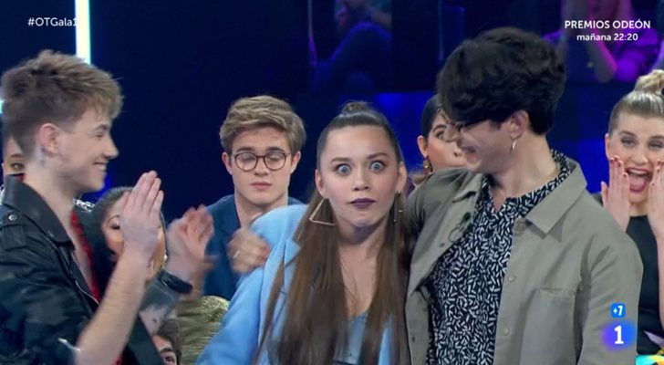 Eva, sorprendida al ser elegida favorita en la Gala 1 de 'OT 2020'