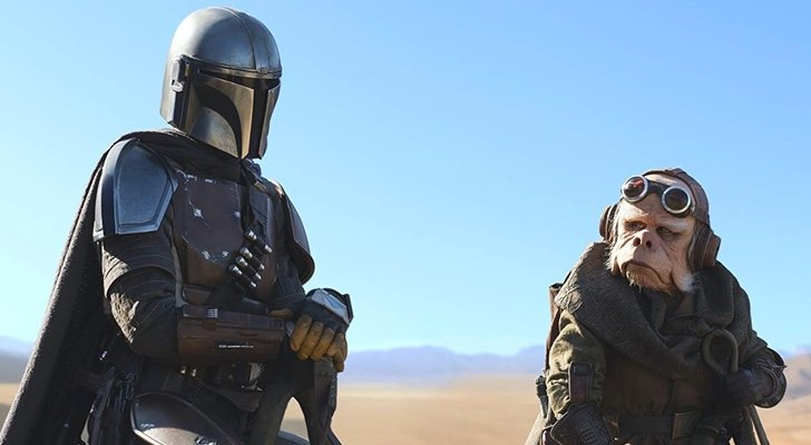 El protagonista de 'The Mandalorian' junto a Kuiil