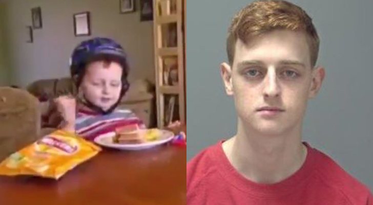 Jacob Young en &#39;Supernanny&#39; y en la foto tomada por la policía