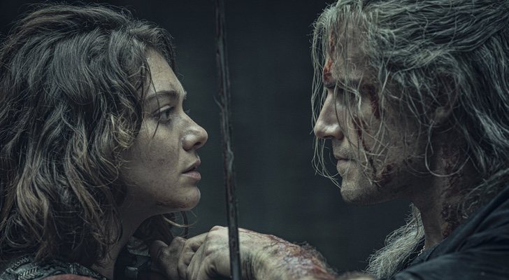 Renfri y Geralt en &#39;The Witcher&#39;