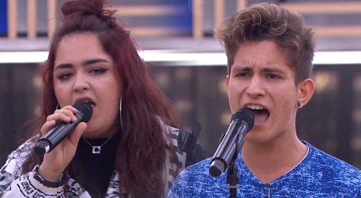 Los nominados Ariadna y Nick, en el primer pase de micros de la Gala 2 de &#39;OT 2020&#39;