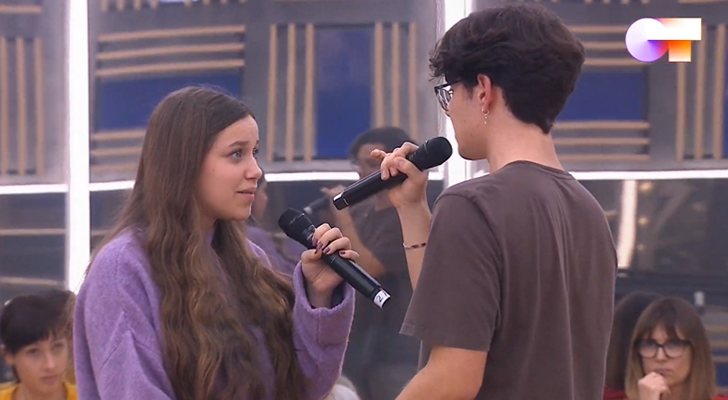 Eva y Flavio en el primer pase de micros de la Gala 2 de &#39;OT 2020&#39;