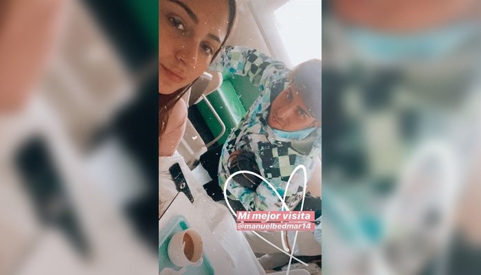 Rocío Flores, en el hospital