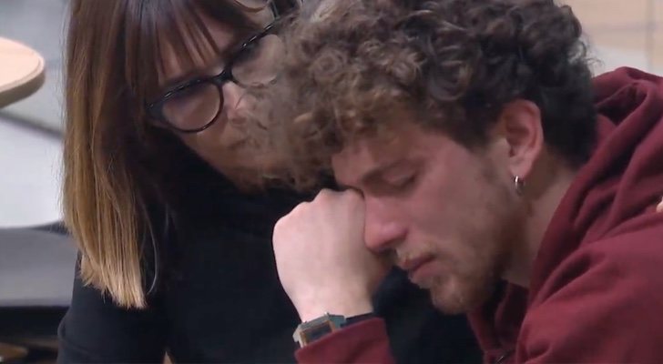 Jesús y Noemí Galera durante su tutoría en 'OT 2020'