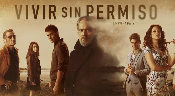 Cartel segunda temporada de 'Vivir sin permiso' (Telecinco)