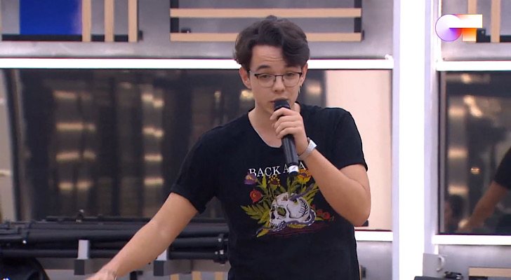 Flavio, en el primer pase de micros de la Gala 3 de 'OT 2020'