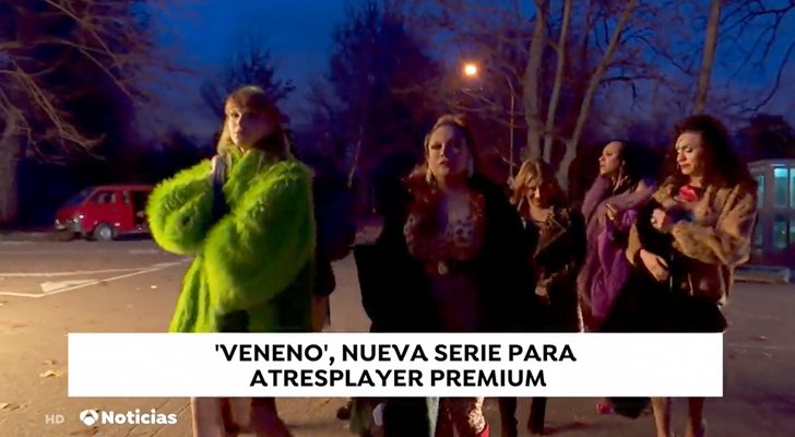 Parte del equipo de &#39;Veneno&#39; durante el rodaje en Casa de Campo