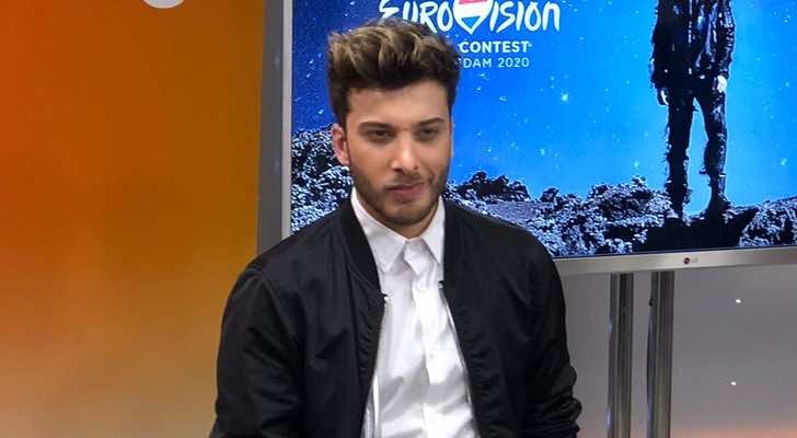 Blas Cantó en la rueda de prensa de &quot;Universo&quot;