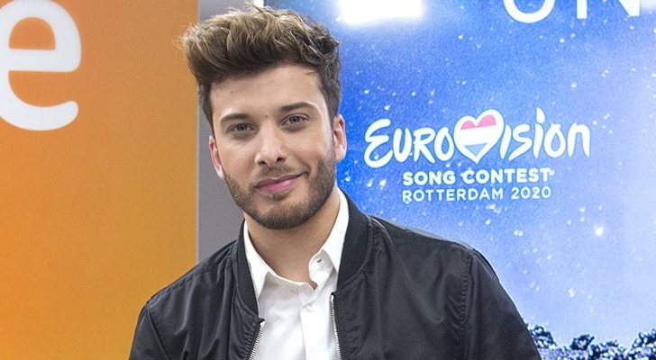 Blas Cantó en la presentación oficial de "Universo"