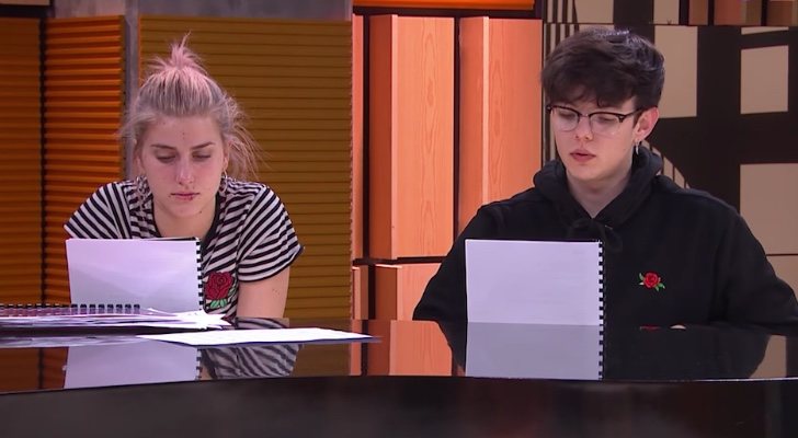 Samantha y Flavio, en la clase de Manu Guix en 'OT 2020'