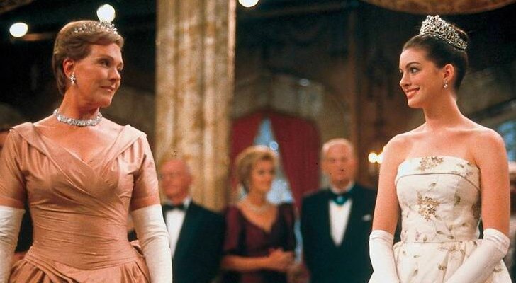 Julie Andrews y Anne Hathaway en "Princesa por sorpresa"