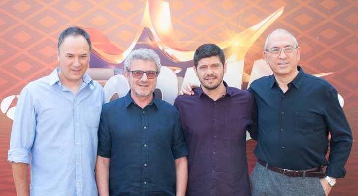 Erundino Alonso junto a sus compañeros de "Los lobos" de '¡Boom!'