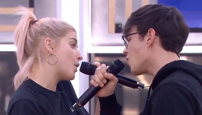 Samantha y Flavio en el primer pase de micros de la Gala 4