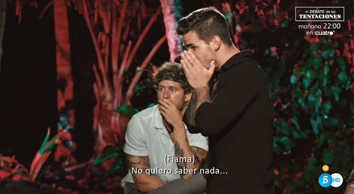 La reacción de Álex al ver el enfado de Fiama en &#39;La isla de las tentaciones&#39;