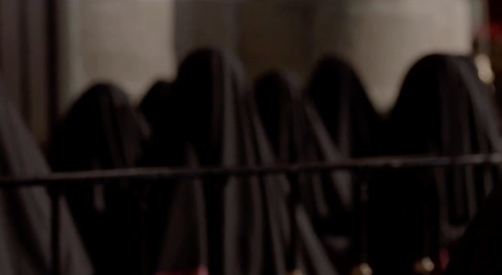 Las monjas de la Iglesia Palmariana con el velo negro en 'El Palmar de Troya'