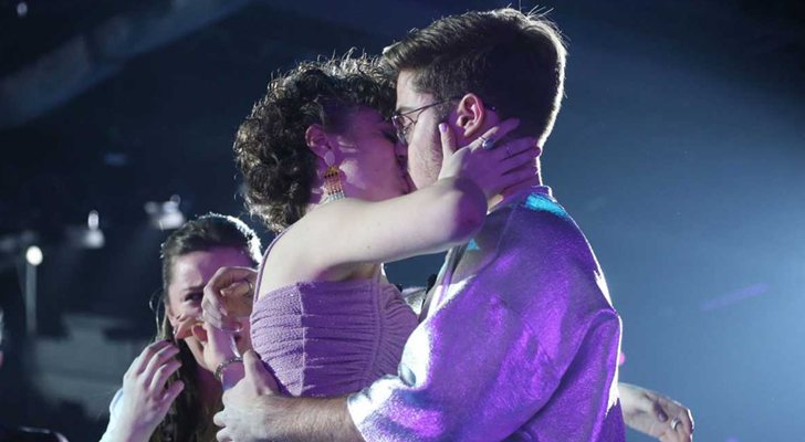 Anne se despide de Gèrard con un beso en la Gala 6 de 'OT 2020'