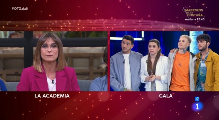 Noemí Galera habla con los concursantes nominados de la Gala 6 de 'OT 2020'