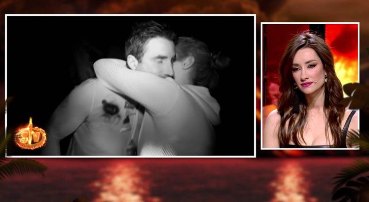 Elena y Hugo se abrazan en 'Supervivientes 2020'