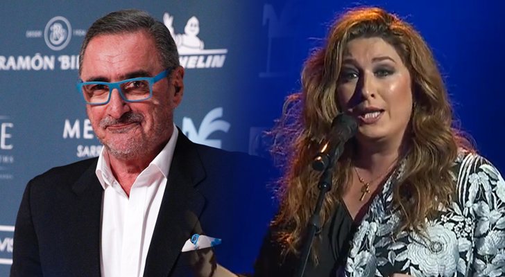 Carlos Herrera y Estrella Morente durante su actuación en la Gala 6 de &#39;OT 2020&#39;