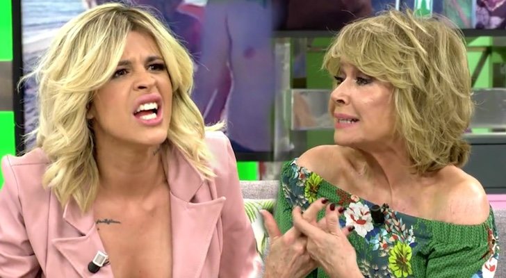 Ylenia y Mila Ximénez discutiendo en el plató de 'Sálvame'