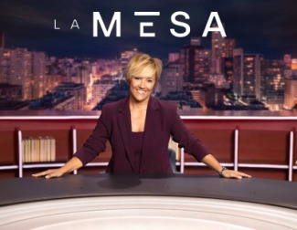 El presidente de Ceuta, Juan Jesús Vivas, Javier Clemente y Mariló Montero en 'La Mesa'