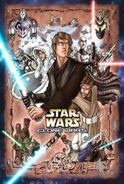 Cartel de Star Wars: Las guerras clon