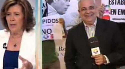 Protestas de trabajadores de Telemadrid en 'Alto y claro'