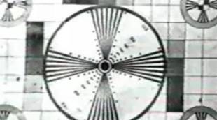 Primera carta de ajuste de TVE durante su emisión en puebas