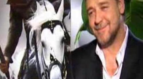 Ana Morgade entrevista a Russell Crowe en 'Buenafuente'