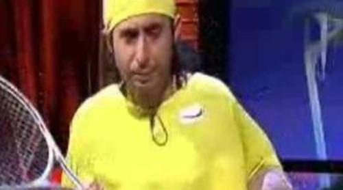 Berto Romero es Rafa Nadal en 'Buenafuente'